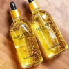Frost Glow Cosmetics 24k gold collagen serum 100ml lifts, firms & hydrates skin. Anti-aging essence reduces wrinkles & boosts radiance.