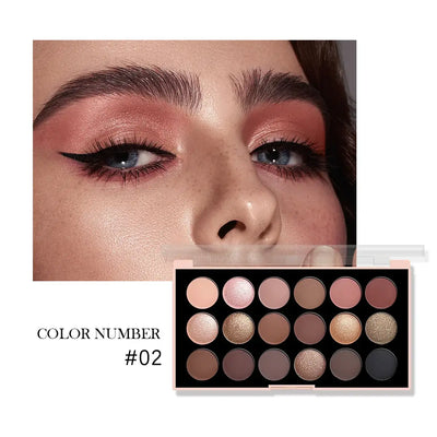 Frost Glow Cosmetics 18-Color Eyeshadow Palette