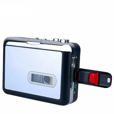 Convert tapes to digital with Frost Glow Cosmetics Portable Cassette Player – recorder & MP3 converter with USB flash drive support.
