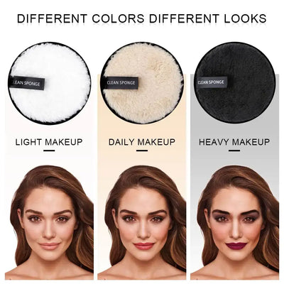 Eco-friendly reusable microfiber makeup remover pads. Double-layer, washable & gentle on skin. Shop Frost Glow Cosmetics sustainable beauty tools today!