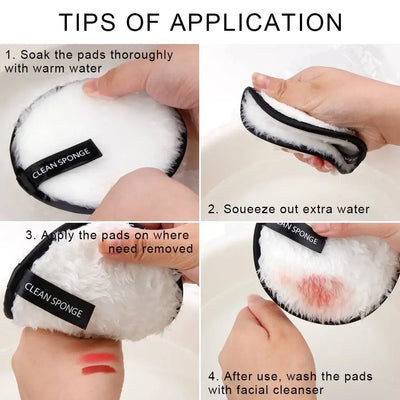 Eco-friendly reusable microfiber makeup remover pads. Double-layer, washable & gentle on skin. Shop Frost Glow Cosmetics sustainable beauty tools today!