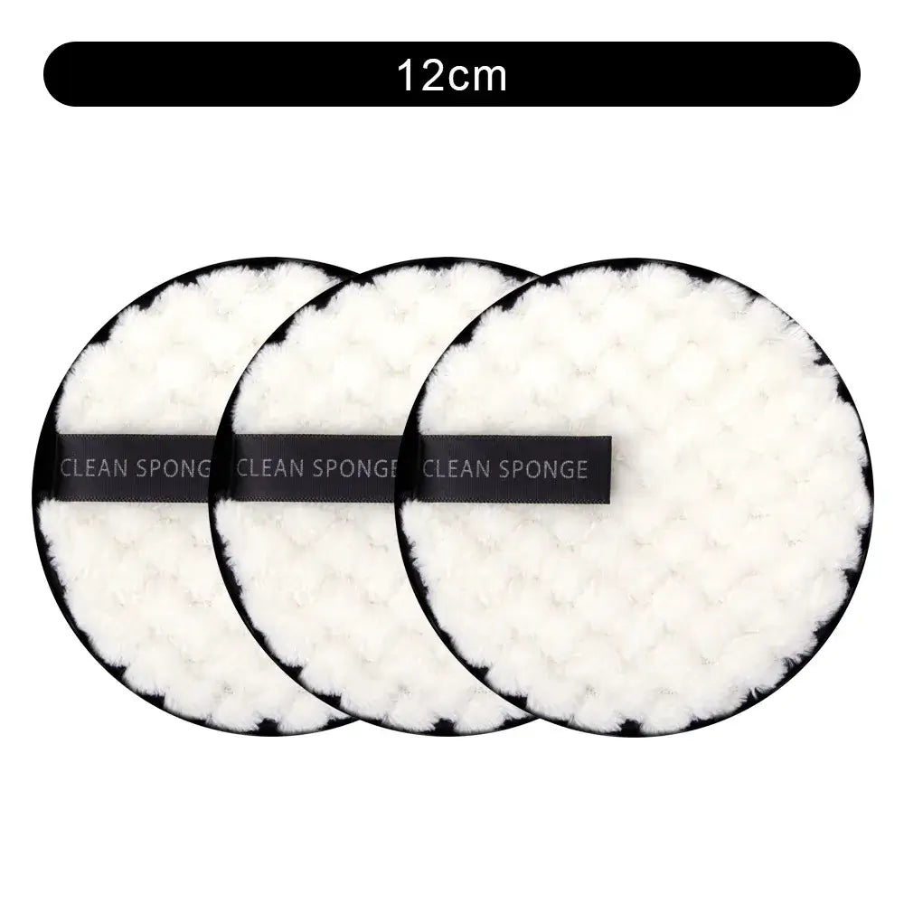 Eco-friendly reusable microfiber makeup remover pads. Double-layer, washable & gentle on skin. Shop Frost Glow Cosmetics sustainable beauty tools today!