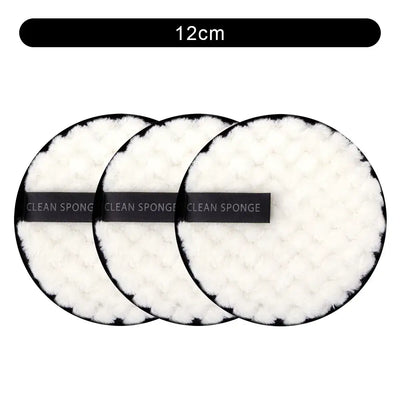 Eco-friendly reusable microfiber makeup remover pads. Double-layer, washable & gentle on skin. Shop Frost Glow Cosmetics sustainable beauty tools today!