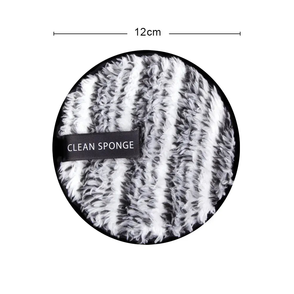 Eco-friendly reusable microfiber makeup remover pads. Double-layer, washable & gentle on skin. Shop Frost Glow Cosmetics sustainable beauty tools today!