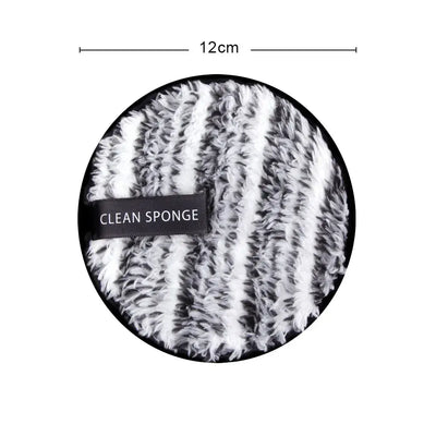 Eco-friendly reusable microfiber makeup remover pads. Double-layer, washable & gentle on skin. Shop Frost Glow Cosmetics sustainable beauty tools today!