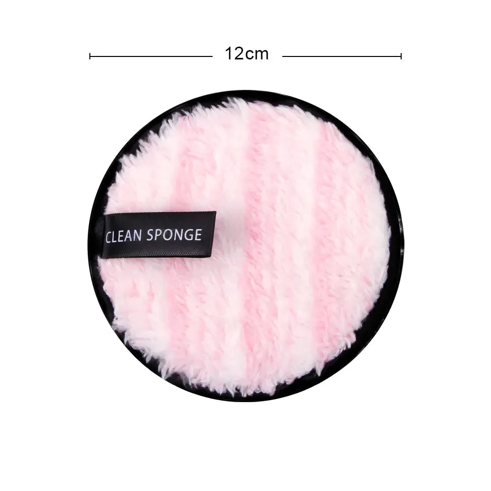 Eco-friendly reusable microfiber makeup remover pads. Double-layer, washable & gentle on skin. Shop Frost Glow Cosmetics sustainable beauty tools today!