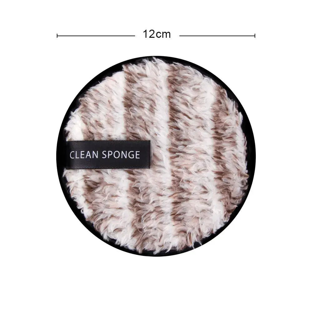 Eco-friendly reusable microfiber makeup remover pads. Double-layer, washable & gentle on skin. Shop Frost Glow Cosmetics sustainable beauty tools today!