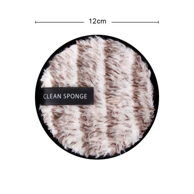 Eco-friendly reusable microfiber makeup remover pads. Double-layer, washable & gentle on skin. Shop Frost Glow Cosmetics sustainable beauty tools today!