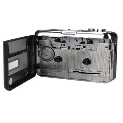 Convert tapes to digital with Frost Glow Cosmetics Portable Cassette Player – recorder & MP3 converter with USB flash drive support.
