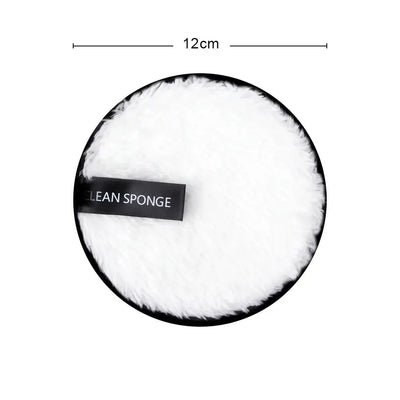 Eco-friendly reusable microfiber makeup remover pads. Double-layer, washable & gentle on skin. Shop Frost Glow Cosmetics sustainable beauty tools today!
