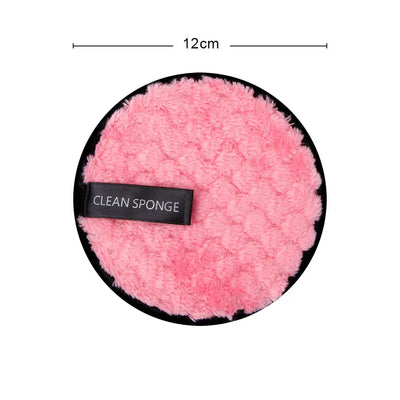Eco-friendly reusable microfiber makeup remover pads. Double-layer, washable & gentle on skin. Shop Frost Glow Cosmetics sustainable beauty tools today!