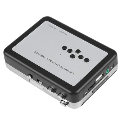 Convert tapes to digital with Frost Glow Cosmetics Portable Cassette Player – recorder & MP3 converter with USB flash drive support.