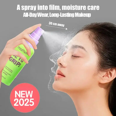 Frost Glow Cosmetics 60ml cooling setting spray. Hydrating, oil-control, waterproof mist for all skin types, long-lasting makeup hold.