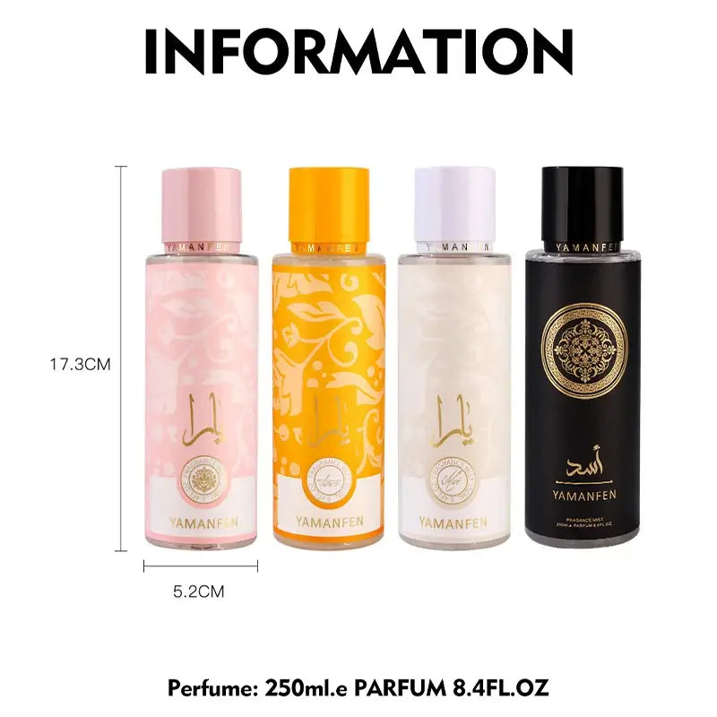 A refreshing 250ml fruity body mist with long-lasting fragrance. Natural, moisturizing spray that keeps skin fresh & scented.