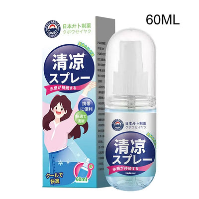 Stay fresh in hot weather with our 60ml cooling spray. Refreshing body mist for heat relief, hydration & outdoor protection.