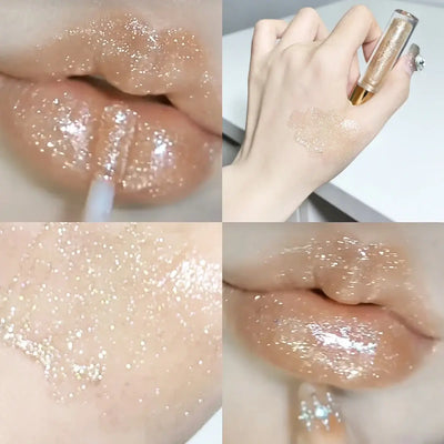 Frost Glow Cosmetics Lip Gloss hydrates, plumps & adds dazzling shine. Moisturizing oil glaze for smooth, pouty, sparkling lips.