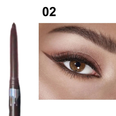 Frost Glow Cosmetics eyeliner gel pencil. Waterproof, matte, ultra-fine, quick-dry & smudge-proof eyeliner for smooth eye makeup.
