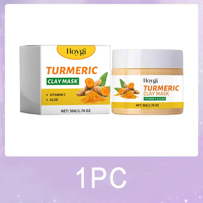 Frost Glow Cosmetics turmeric vitamin C clay mask deep cleans, refines pores, controls oil & brightens dull skin while fading dark spots.