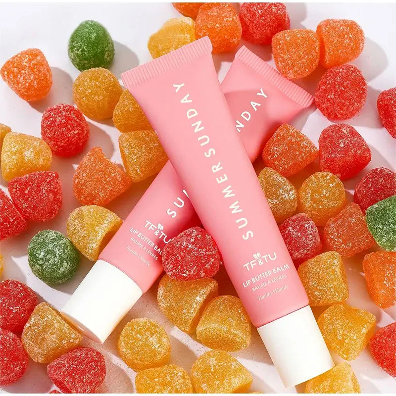 Frost Glow Cosmetics lip balm with lasting hydration. Smooths lip lines, nourishes & softens for daily lip care. Perfect summer moisture.