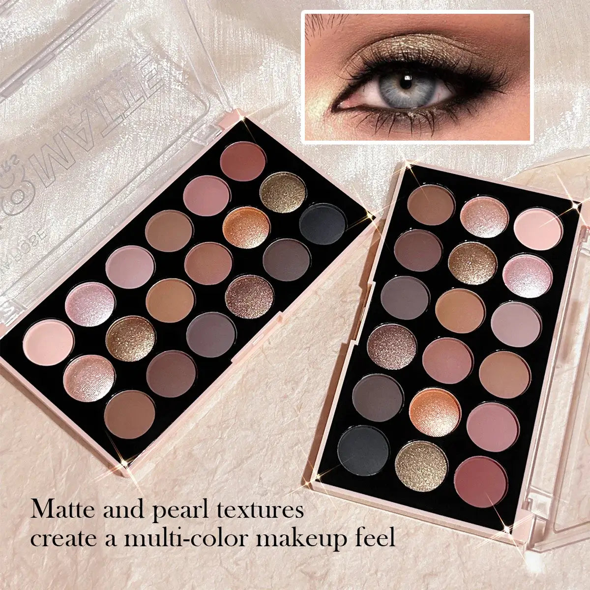 Frost Glow Cosmetics 18-Color Eyeshadow Palette