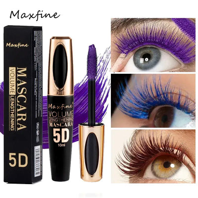 Frost Glow Cosmetics 5D silk mascara. Waterproof, non-caking formula for bold black lashes with length, volume & long-lasting wear.