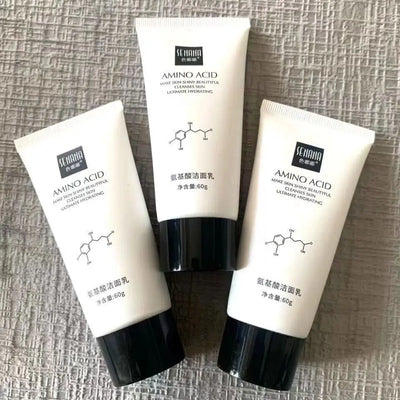 Frost Glow Cosmetics amino acid cleanser 60g deeply cleanses, moisturizes & controls oil. Gentle, non-irritating foam for all skin types.