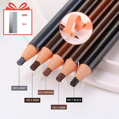 Frost Glow Cosmetics eyebrow pencil. Waterproof, long-lasting, feather-light formula for natural brow lift & professional definition.