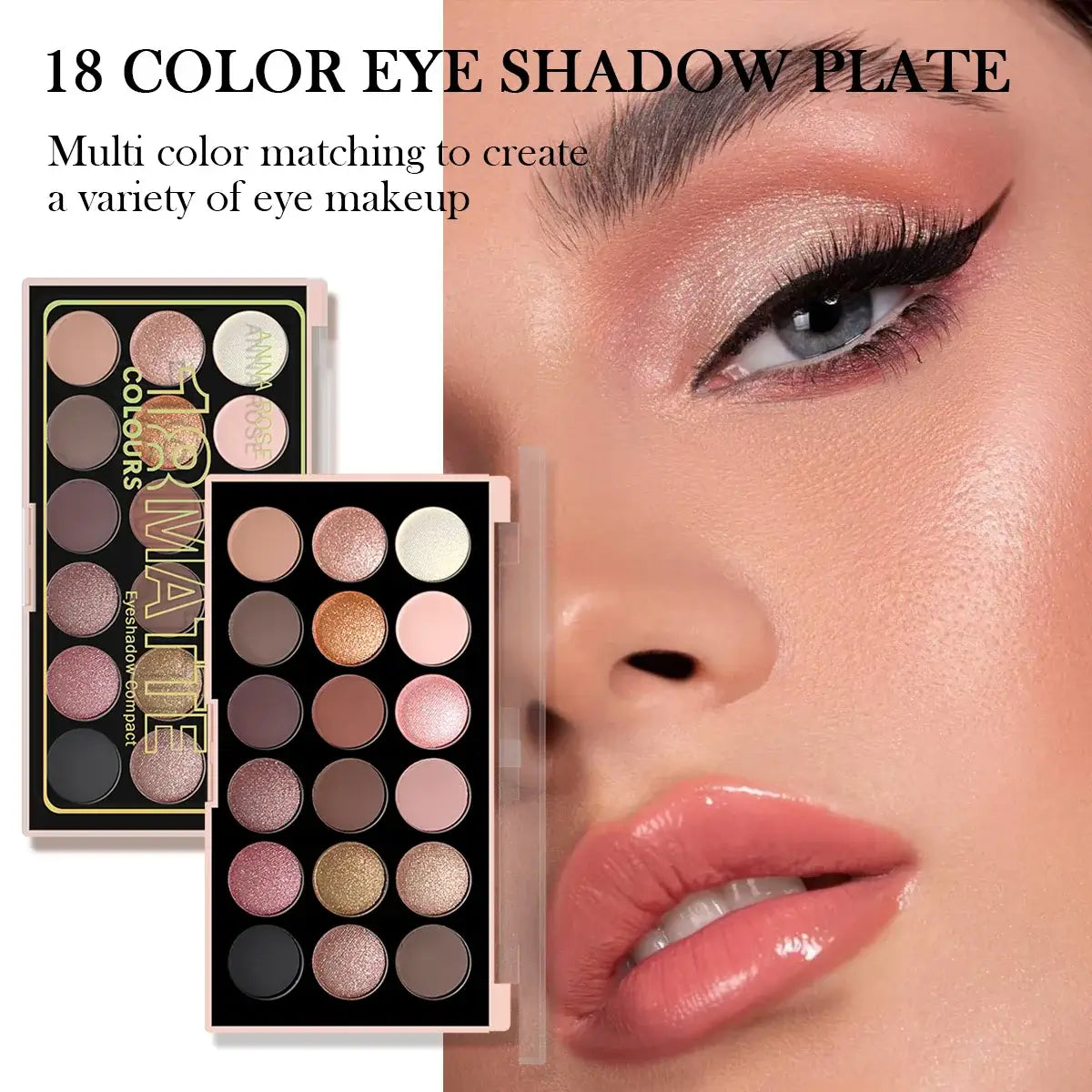 Frost Glow Cosmetics 18-Color Eyeshadow Palette