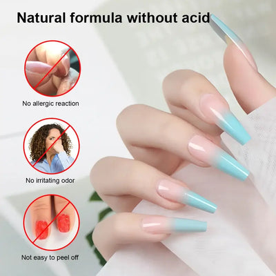Frost Glow Cosmetics 2Pcs Fast Air Dry Nail Prep with Nail Primer and Dehydrator for Perfect Manicure
