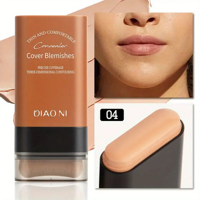 DIAO NI Concealer for cover blemishes with an image of a model showcasing its application on skin.