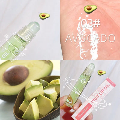 Frost Glow Cosmetics Lip Oil. Moisturizing shea fruit formula hydrates, softens & adds glossy color for healthy, dribbling lips.