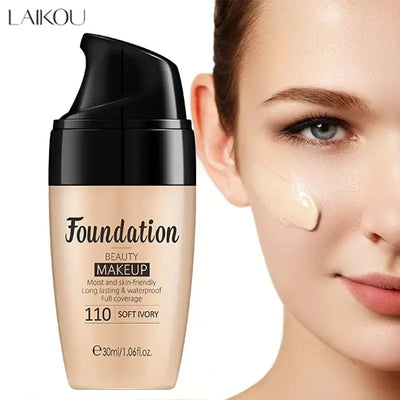 Frost Glow Cosmetics LAIKOU liquid foundation: moisturizing, long lasting, brightening, and natural coverage for a flawless face base.