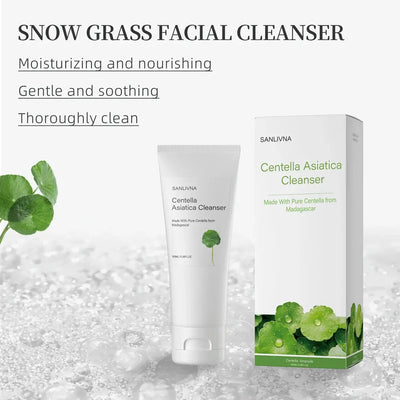 Frost Glow Cosmetics Centella Asiatica toner hydrates, repairs & brightens skin. Gentle essence for soothing, moisturizing care.