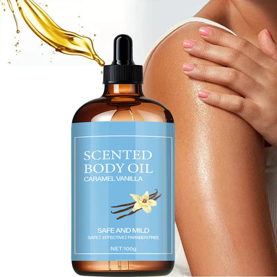 Pure plant body oil with coconut & vitamin C. Nourishes, strengthens skin barrier & improves dryness and peeling naturally.