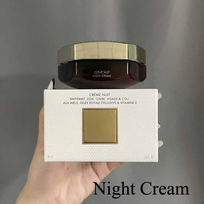 Frost Glow Cosmetics night cream 50ml fills, redensifies & redefines skin. Anti-aging formula restores firmness & youthful radiance overnight.