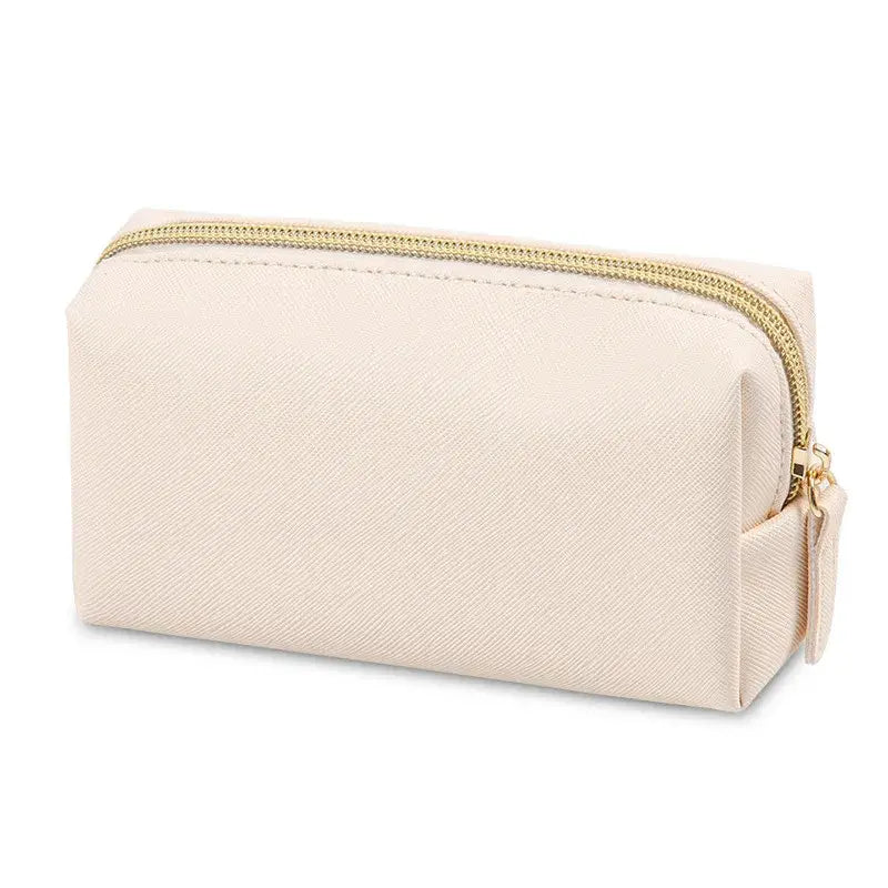 Stay organized in style with Frost Glow’s waterproof PU leather cosmetic bag—perfect for travel, makeup, and toiletry storage. Sleek, durable, and portable.