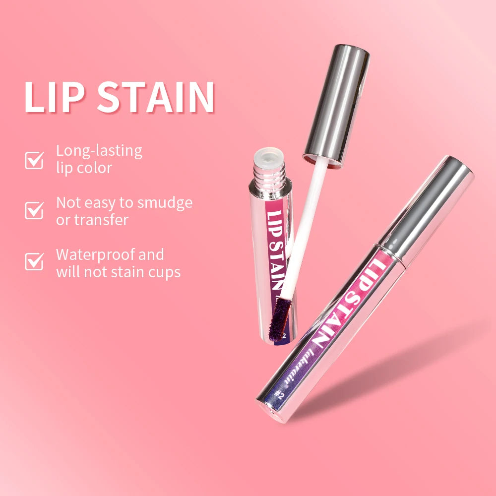 Frost Glow Cosmetics Matte Lip Ink. Long-lasting Korean lip tint with waterproof, peel-off matte finish for bold, smudge-free lips.