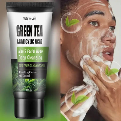 Frost Glow Cosmetics salicylic acid cleanser 60g with tea tree & turmeric extracts. Gently cleanses, moisturizes & refreshes skin.
