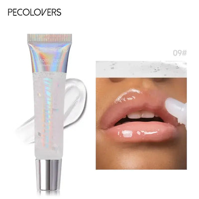 Frost Glow Cosmetics Lip Gloss – Multi-color, clear, moisturizing gloss & balm in one. Hydrates lips with natural shine & comfort.
