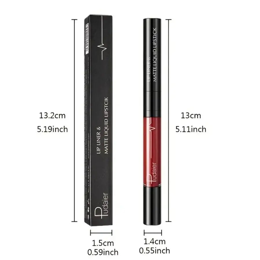 Frost Glow Cosmetics lip liner and matte liquid lipstick on beautifully defined lips, showcasing deep burgundy shades.