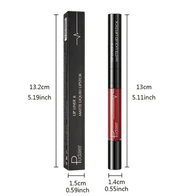 Frost Glow Cosmetics lip liner and matte liquid lipstick on beautifully defined lips, showcasing deep burgundy shades.