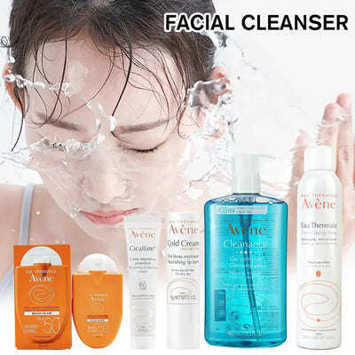 Frost Glow Cosmetics deep cleansing facial cleanser removes dirt, whitens, moisturizes & protects with SPF 50+ sunscreen care.