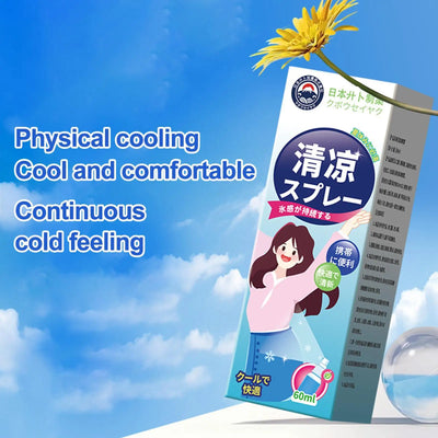 Stay fresh in hot weather with our 60ml cooling spray. Refreshing body mist for heat relief, hydration & outdoor protection.