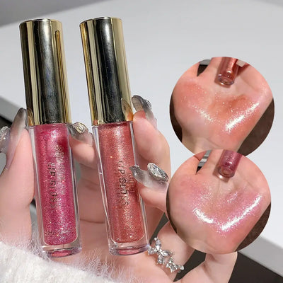 Frost Glow Cosmetics Lip Gloss hydrates, plumps & adds dazzling shine. Moisturizing oil glaze for smooth, pouty, sparkling lips.