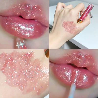 Frost Glow Cosmetics Lip Gloss hydrates, plumps & adds dazzling shine. Moisturizing oil glaze for smooth, pouty, sparkling lips.
