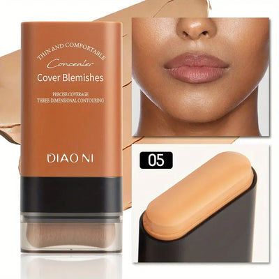 DIAO NI Concealer for cover blemishes with an image of a model showcasing its application on skin.