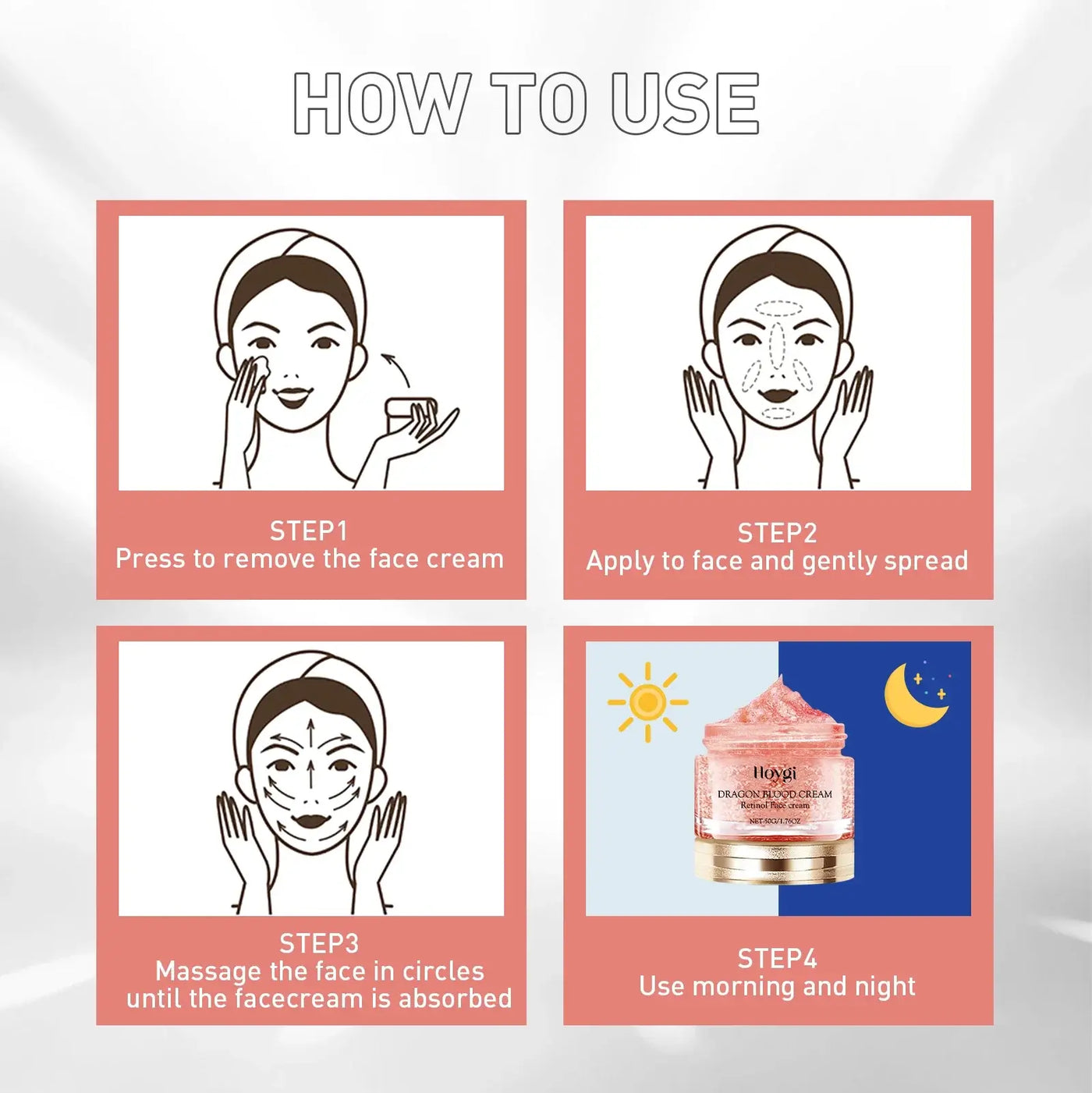 Frost Glow Cosmetics retinol night cream firms skin, reduces wrinkles & fine lines. Hydrating 50g anti-aging moisturizer with vitamin E.