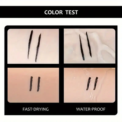 Frost Glow Cosmetics quick-dry eyeliner pen. Waterproof, anti-smudge, long-lasting matte eye liner for smooth, precise makeup looks.