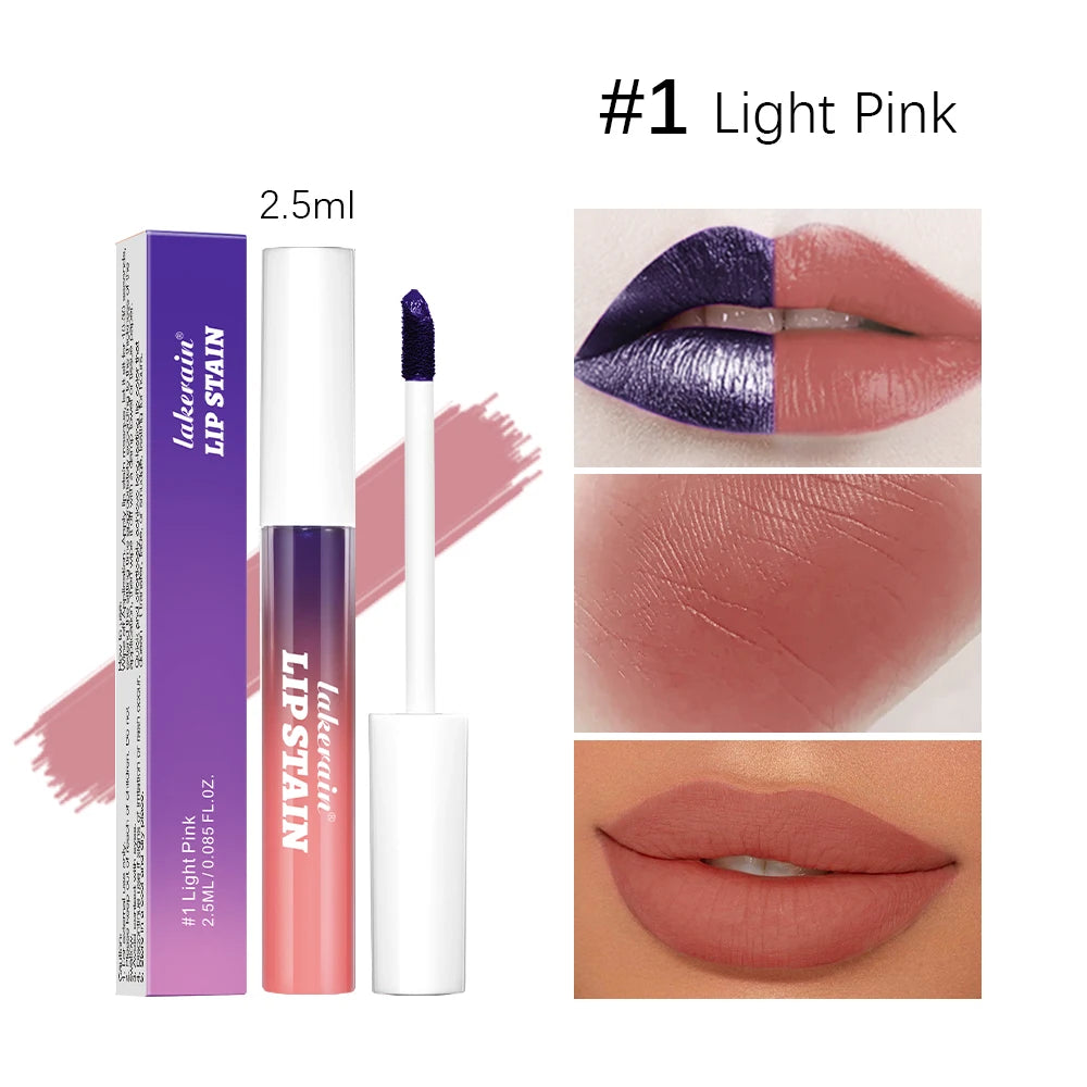 Frost Glow Cosmetics Matte Lip Ink. Long-lasting Korean lip tint with waterproof, peel-off matte finish for bold, smudge-free lips.