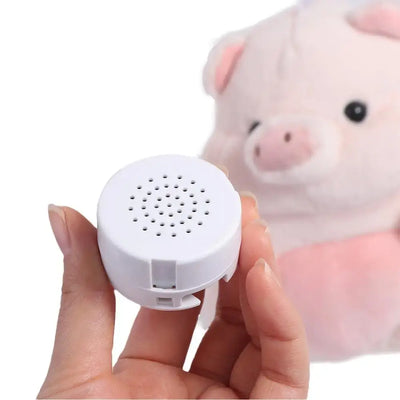 Frost Glow Cosmetics recordable plush toy voice box. DIY 30-sec sound module for custom messages, gifts & keepsakes.